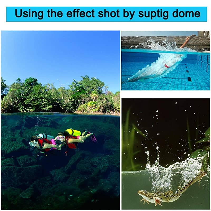 Dome, Dome Port, Underwater Dome Compatible for GoPro Hero 7 Black Hero 6 Hero 5 Hero 2018, Waterproof 98ft (30 Meters)