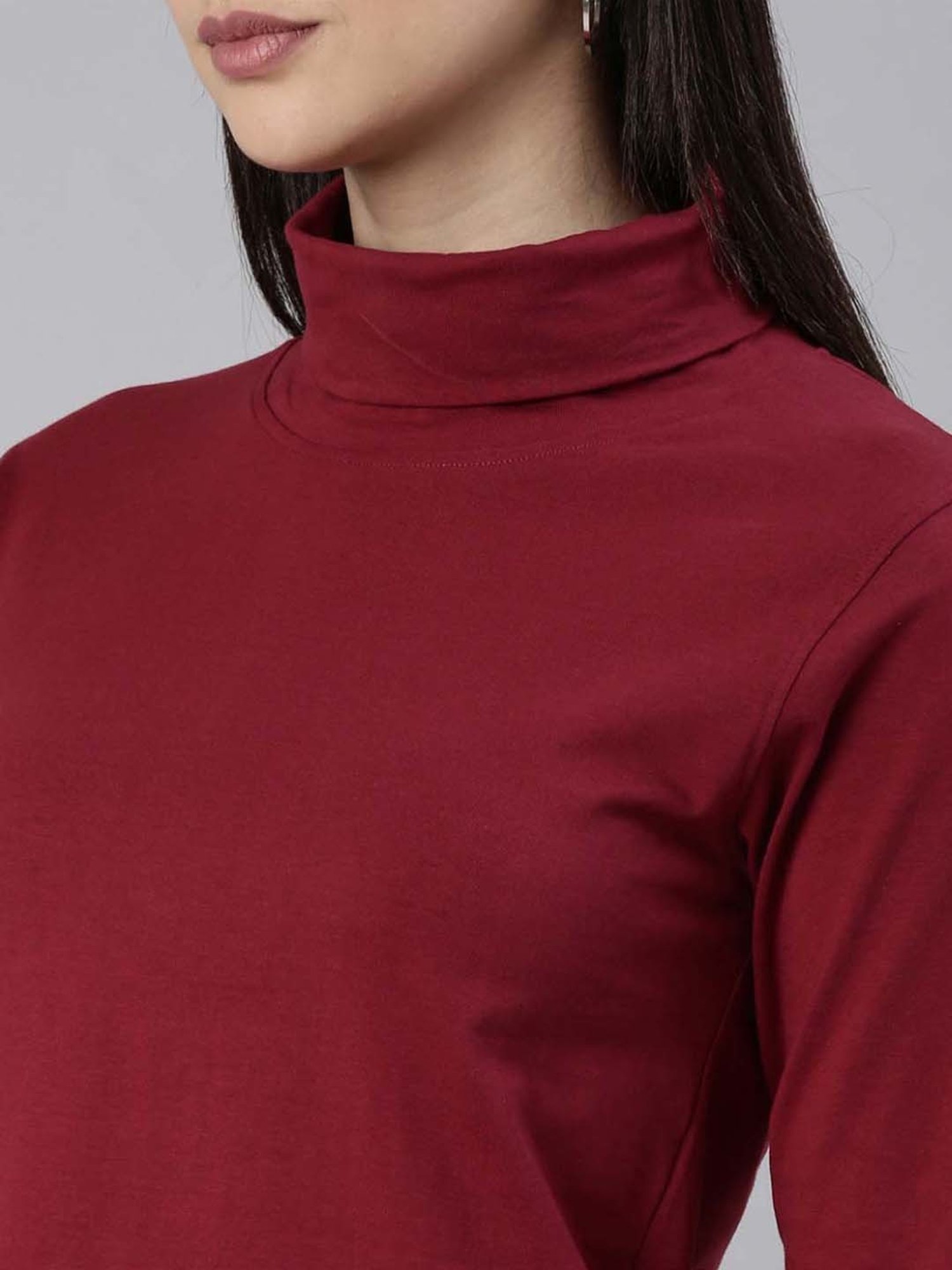 Kryptic Maroon Cotton T-Shirt - Pack Of 2.