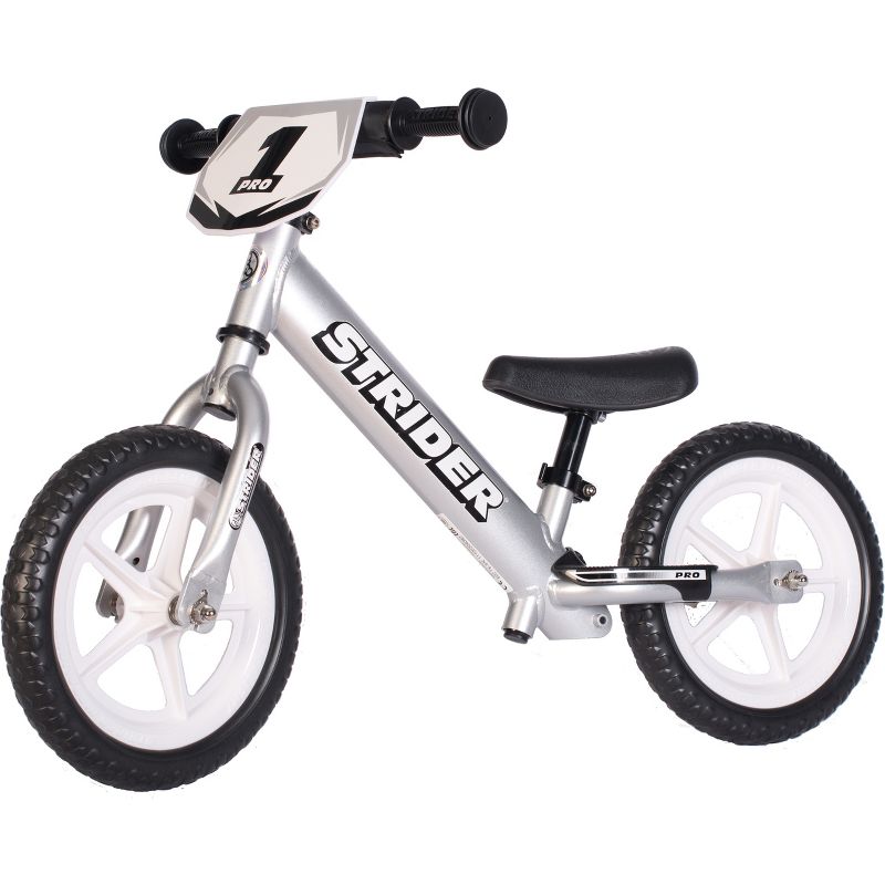 Strider Pro 12" Kids' Balance Bike - Silver