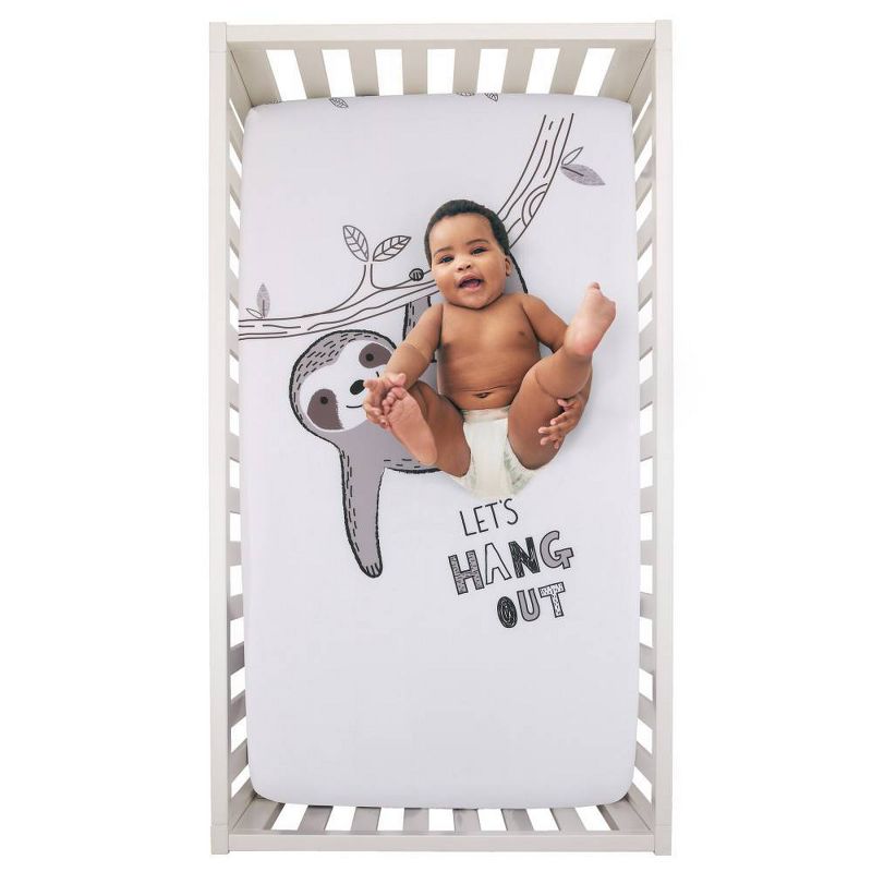 NoJo Sloth Let's Hang Out Photo-Op Crib Sheet