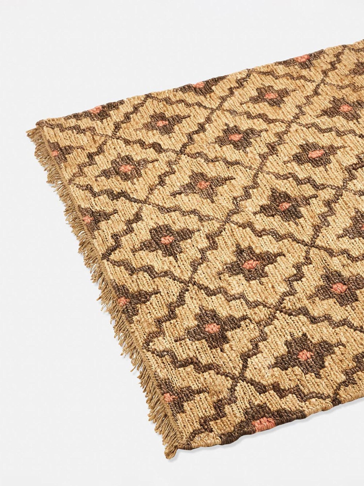 Bianca Red Microfibre Non-Slip Rug