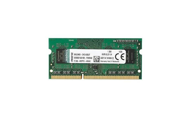 Kingston ValueRAM 4GB DDR3 SDRAM Memory Module - Notebook Devices supported - DDR3-1600/PC3-12800 DDR3 SDRAM - CL11 CAS Latency