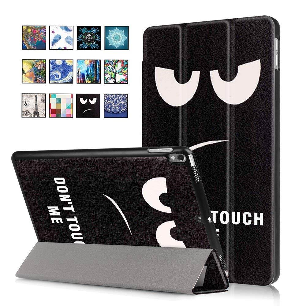 New iPad Pro 10.5 2017 Case,UNOTECH Stand Leather Case Smart Magnet Protective Cover for New iPad 10.5 Inch 2017 with Auto Sleep/Wake, Big Eyes