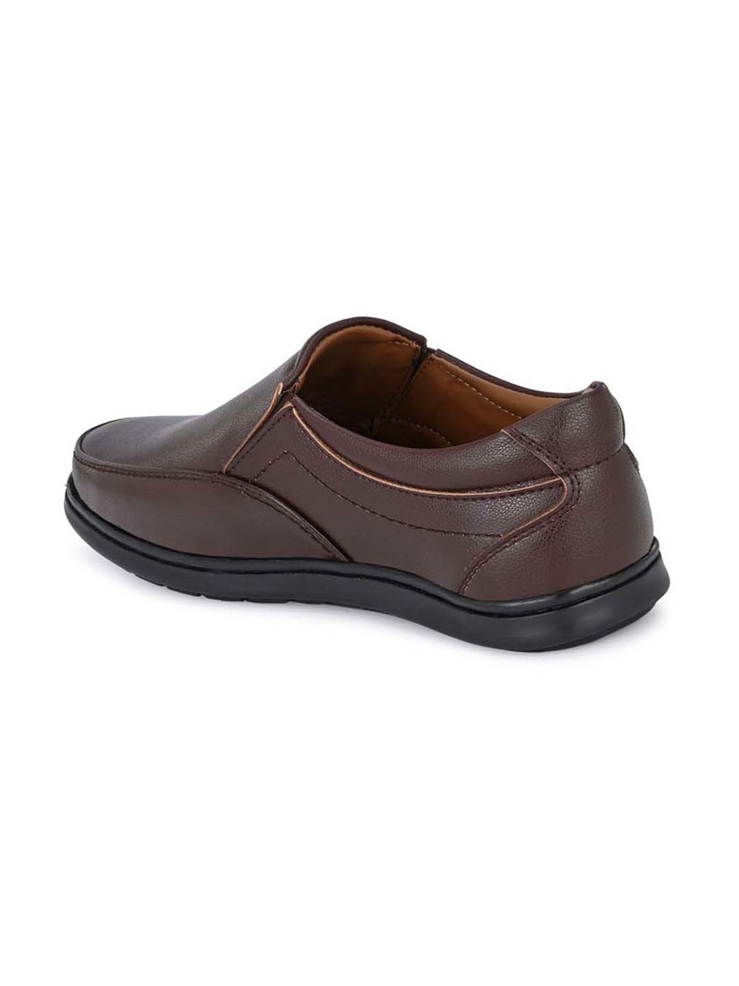 Eego Italy Men's Brown Formal Loafers