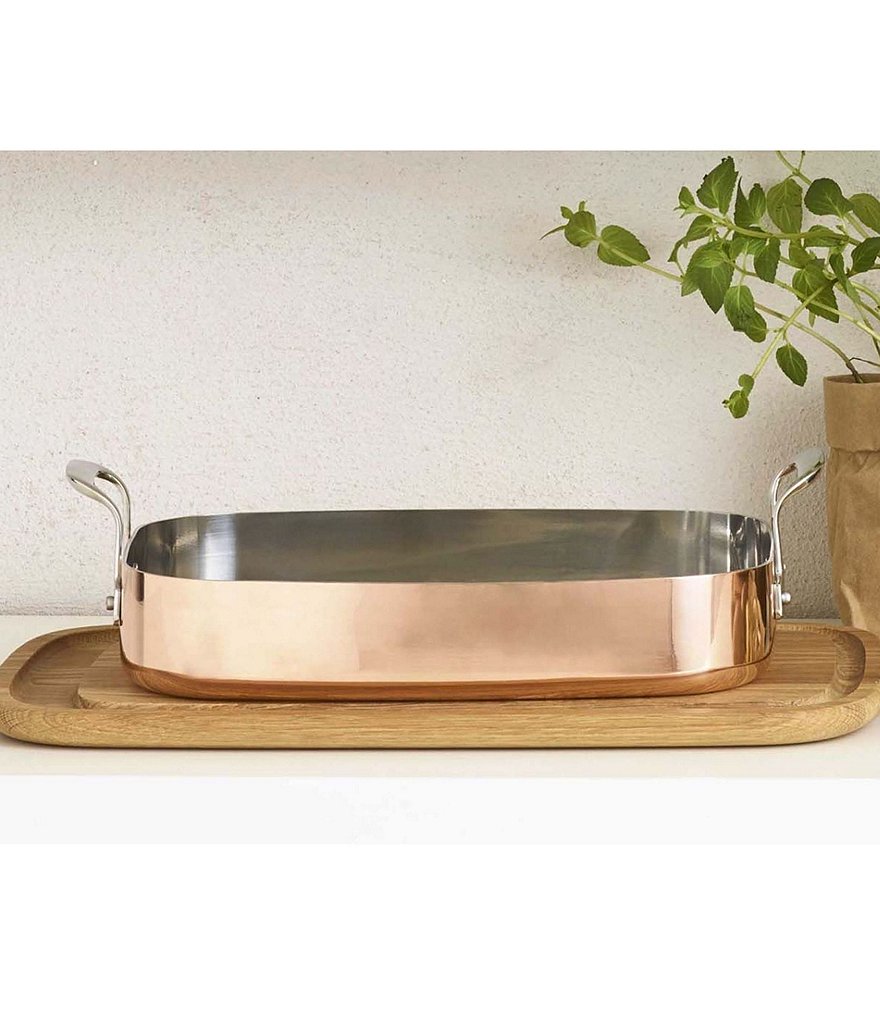 Scanpan Maitre D' Copper 5.8-Quart Roasting Pan