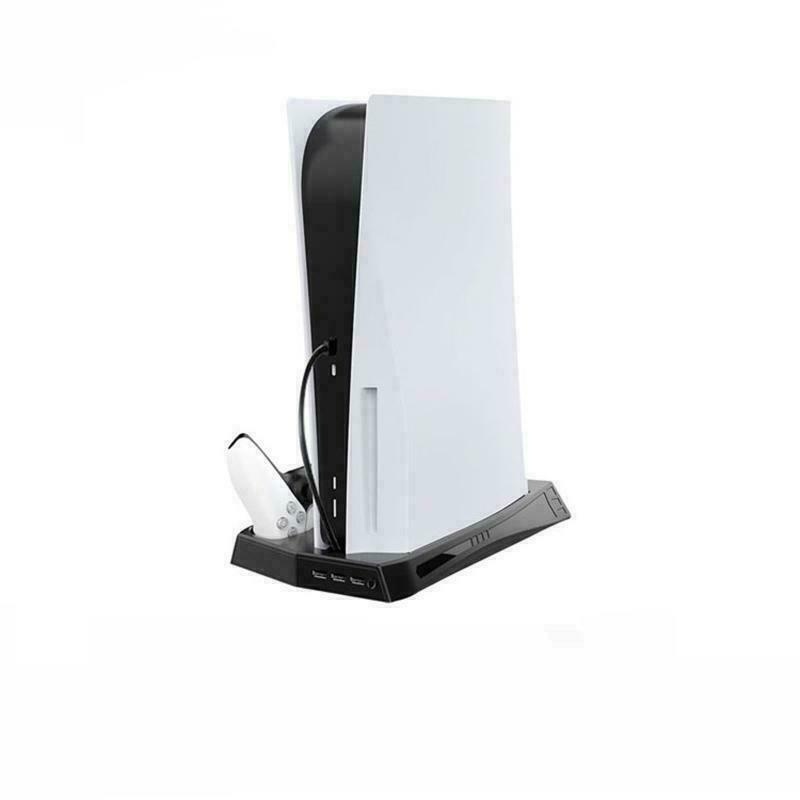 For PS5 Dual Controller Charger Stand w/ Cooling Fan Digital  Standard Consoles