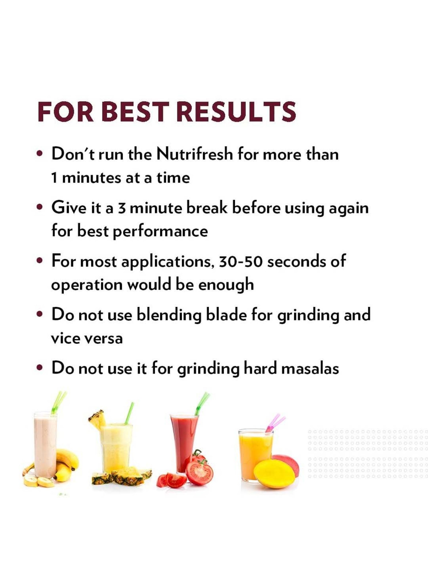 Borosil NutriFresh PB31 Black Plastic 400W Portable Mini-Blender & Grinder