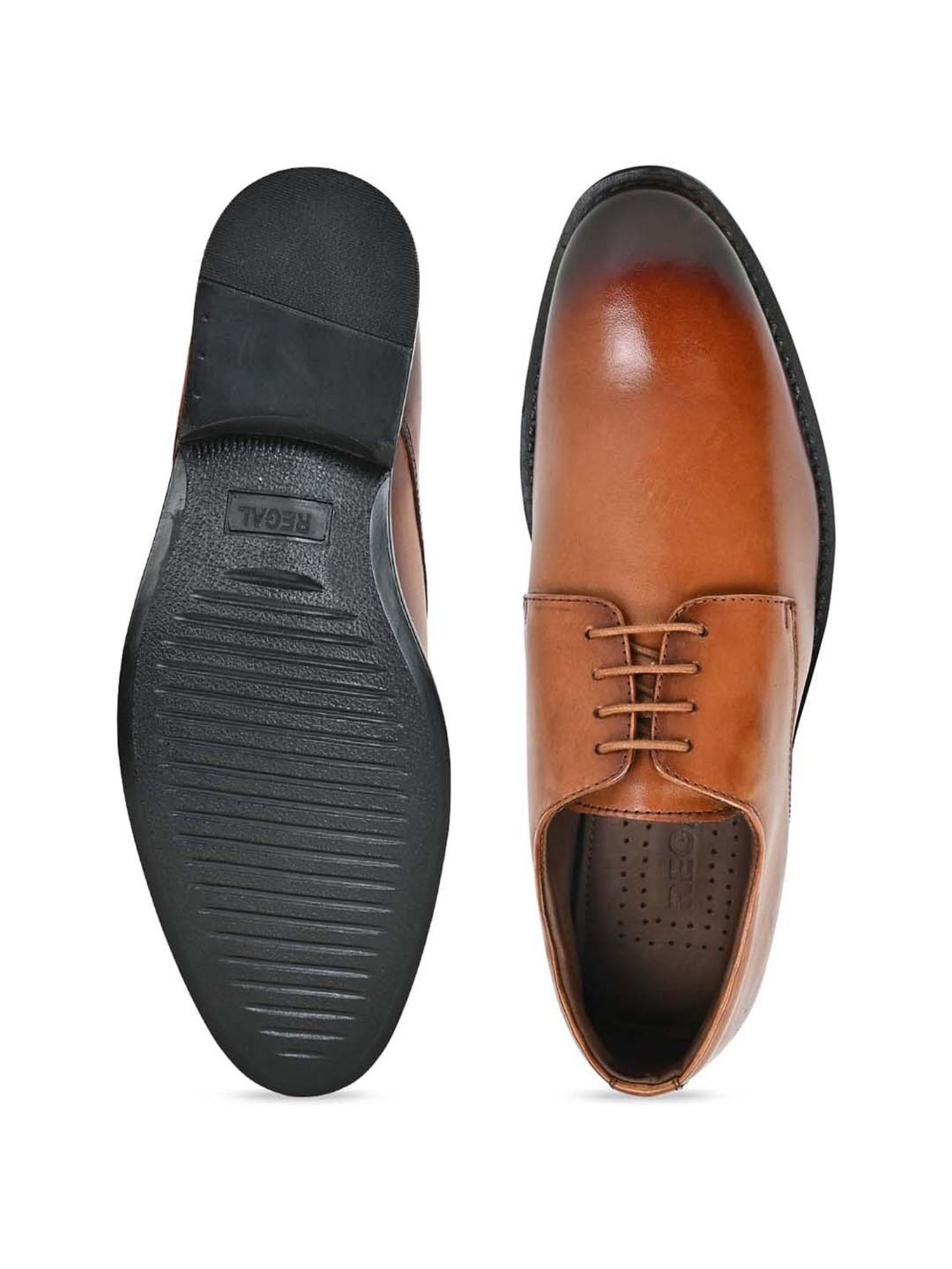 Regal Men's Tan Derby Shoes