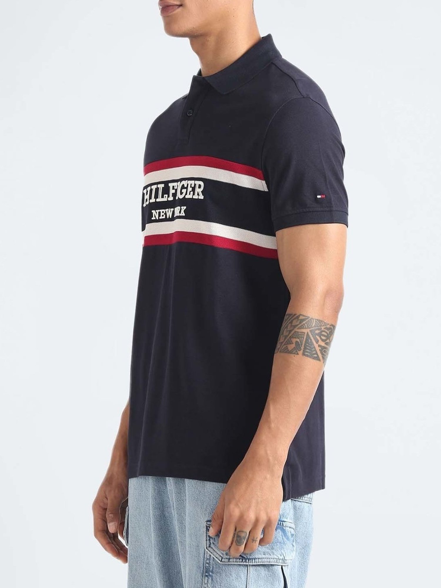 Tommy Hilfiger Desert Sky Stripes Regular Fit Polo T-Shirt