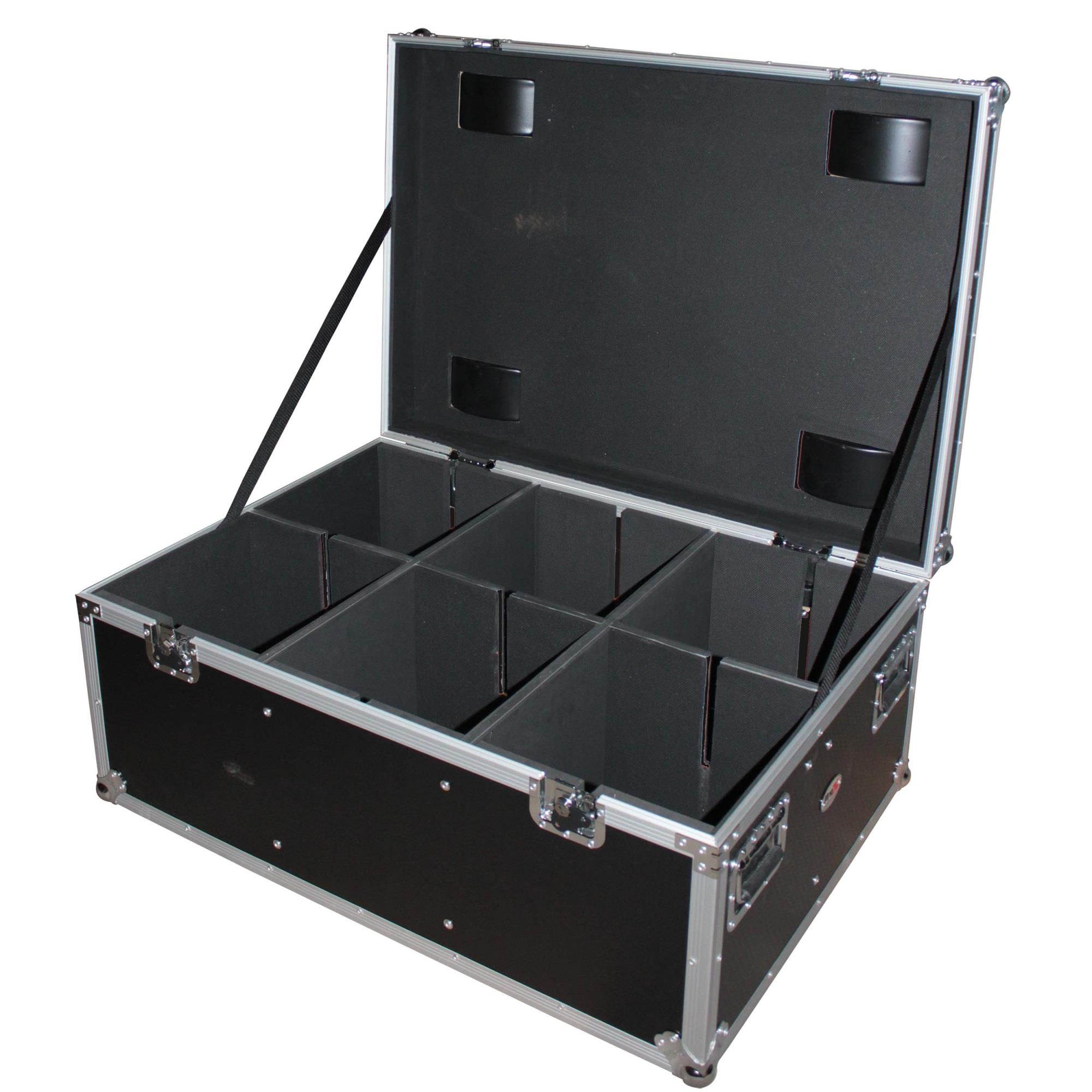 Par Can Utility Case W-Wheels Will Hold 6 or 12 Par Lights