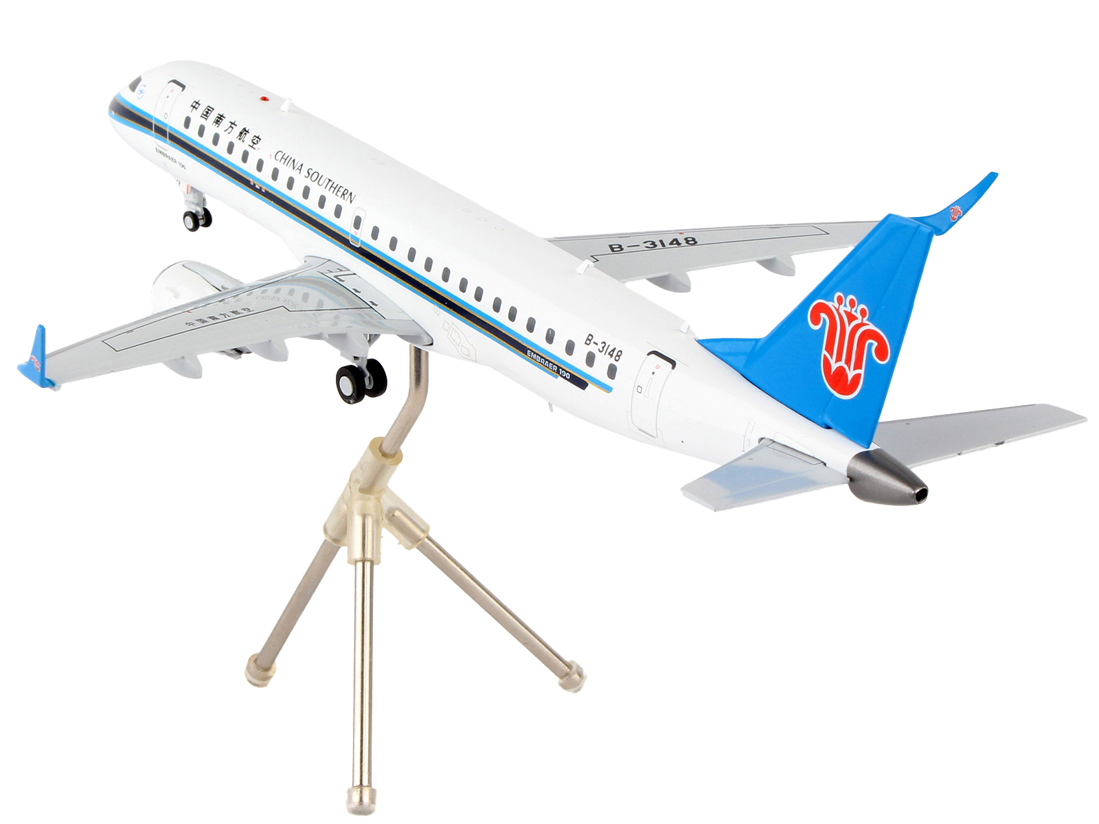 Embraer E190-E2 Commercial Aircraft "Wideroe" (LN-WEA) White with Green Tail 1/400 Diecast Model Airplane by GeminiJets