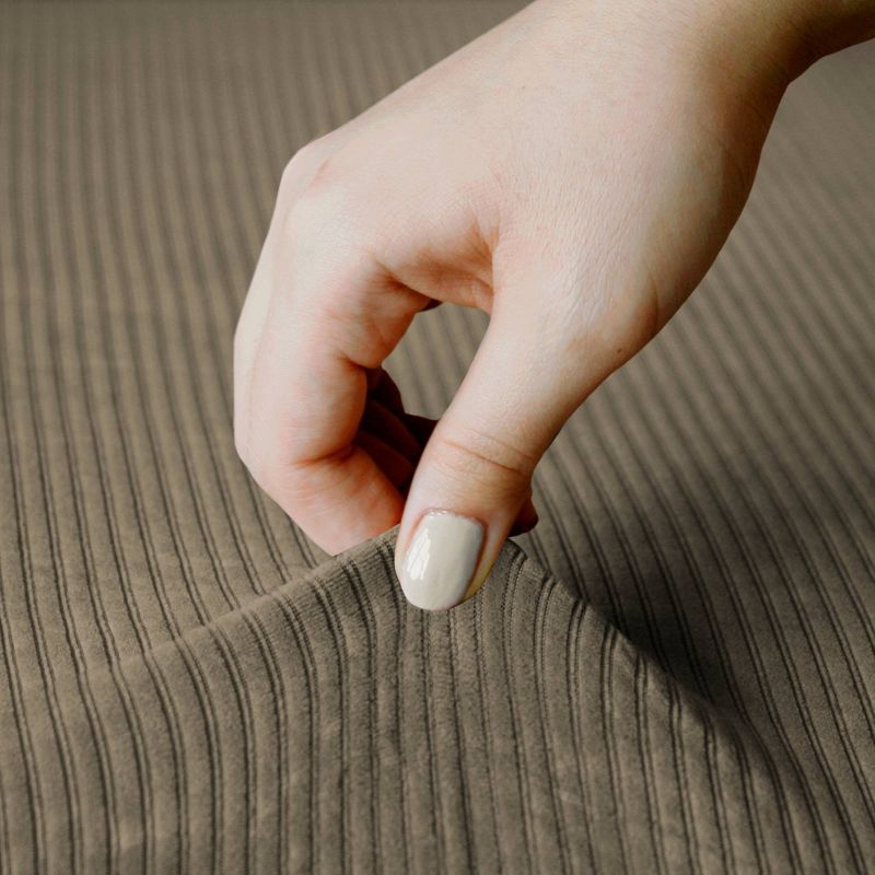 2pc Collin Sofa Stretch Slipcover Moss - Zenna Home