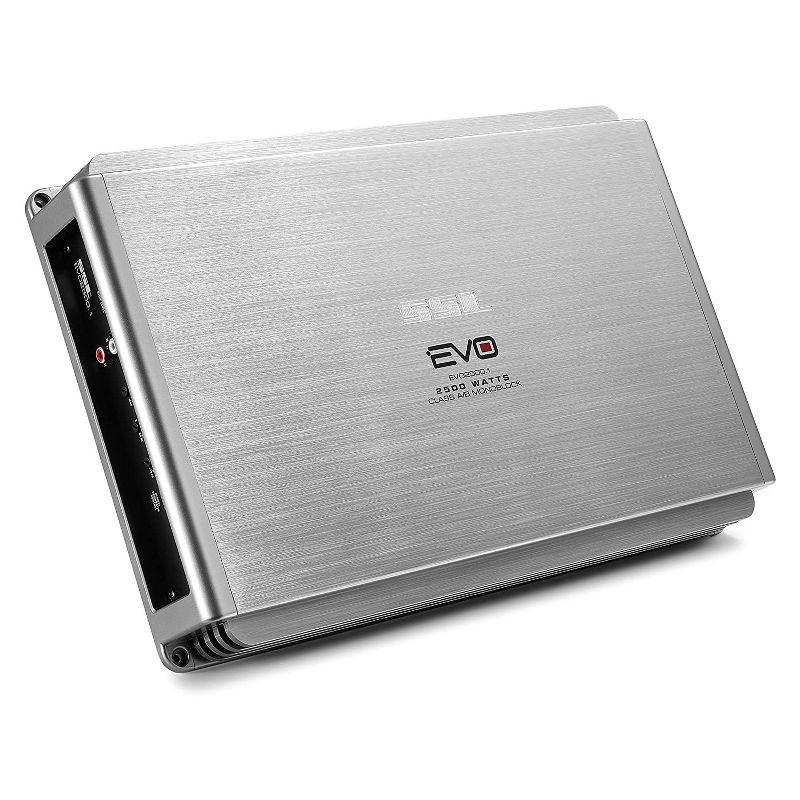 Sound Storm Laboratories EVO2500.1 Class A/B 2500 Watt 2 Ohm Stable Monoblock Car Audio Amplifier with Remote Subwoofer Control and MOSFET Power