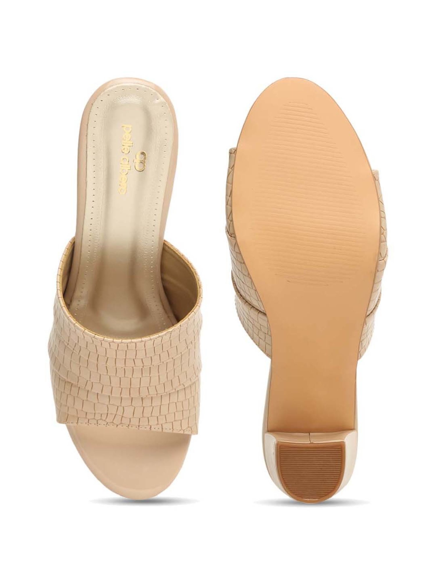 Pelle Albero Women's Beige Casual Sandals