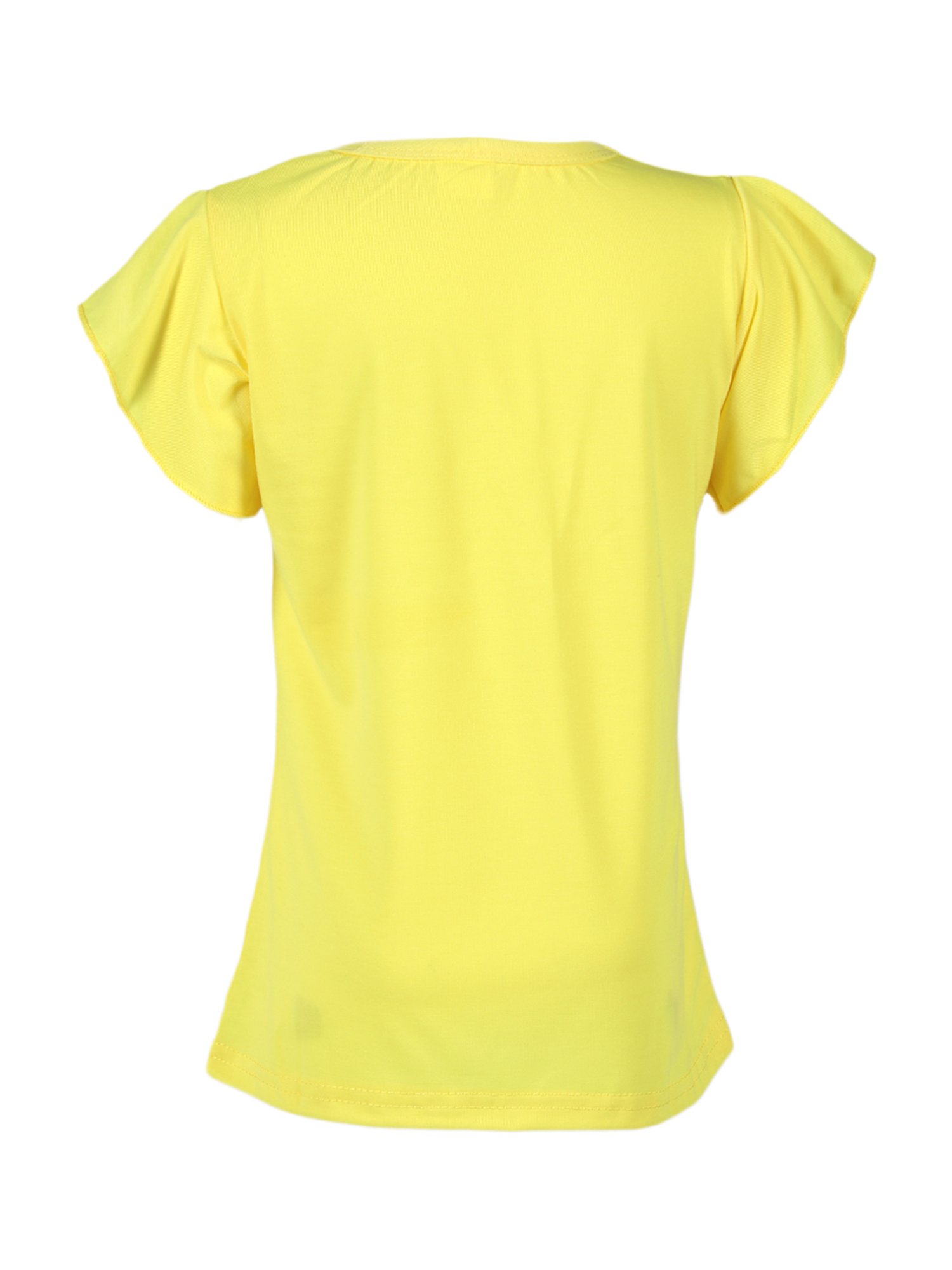 Passion Petals Kids Yellow Cotton Printed Top
