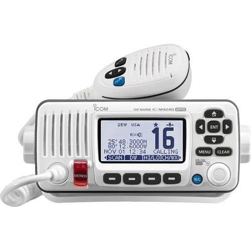 ICOM M424G VHF RADIO W/INT GPS -WHITE