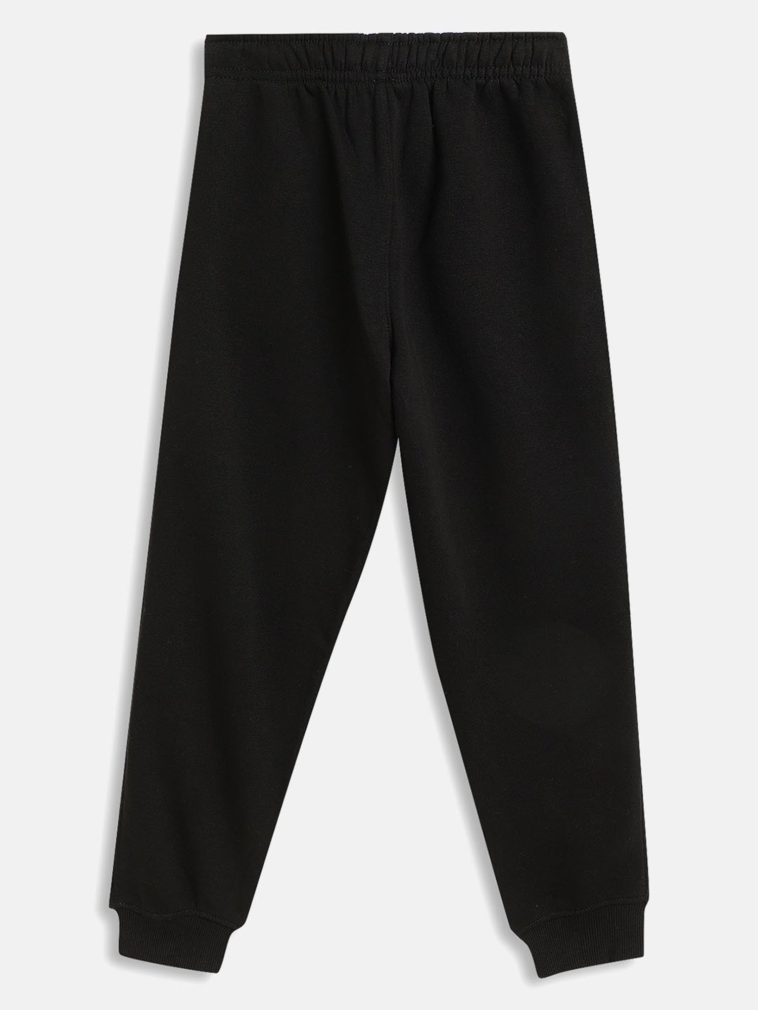 METTLE Girls Black Solid Trackpants
