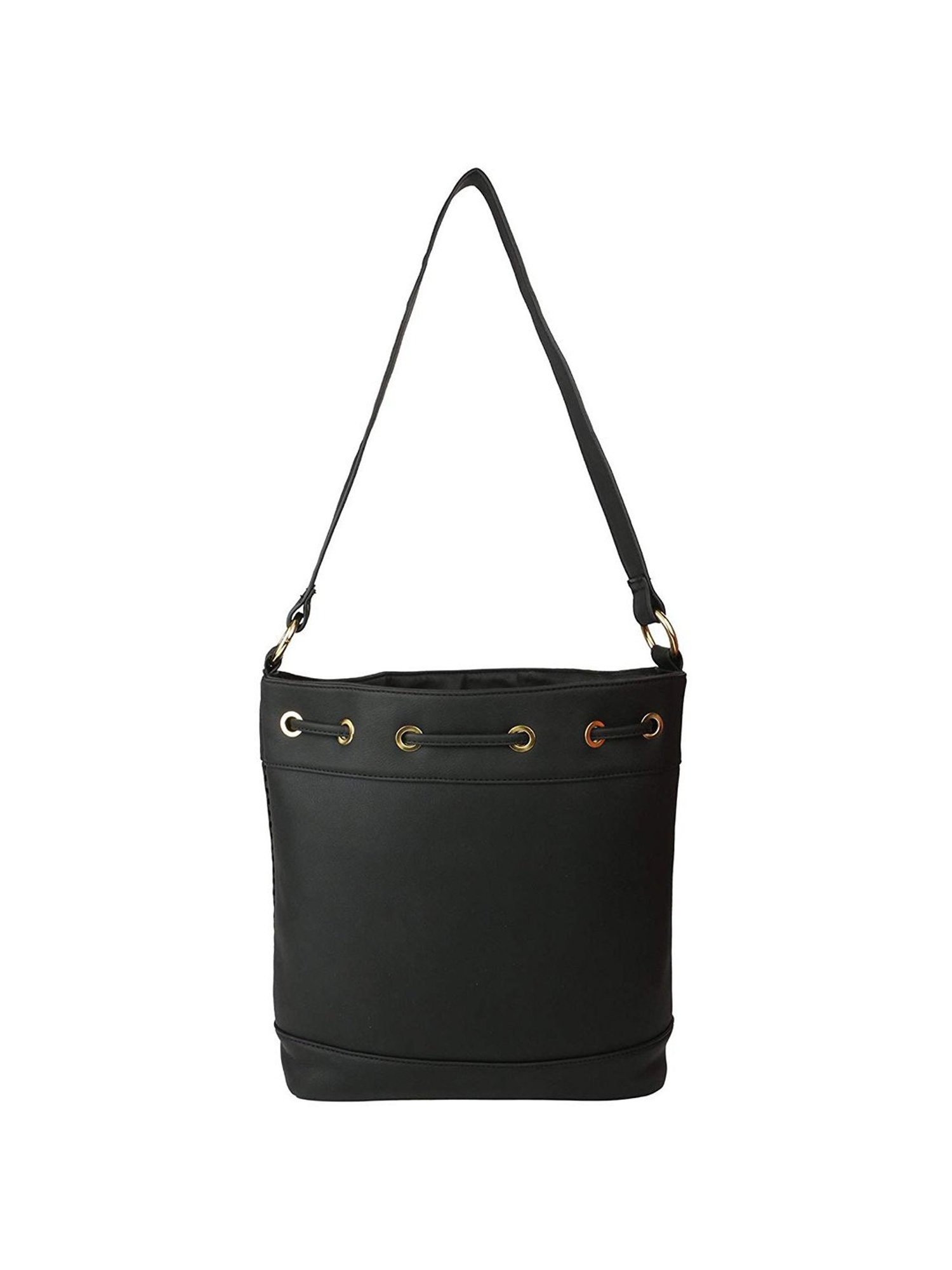 Tohl Avon Black Solid Medium Handbag