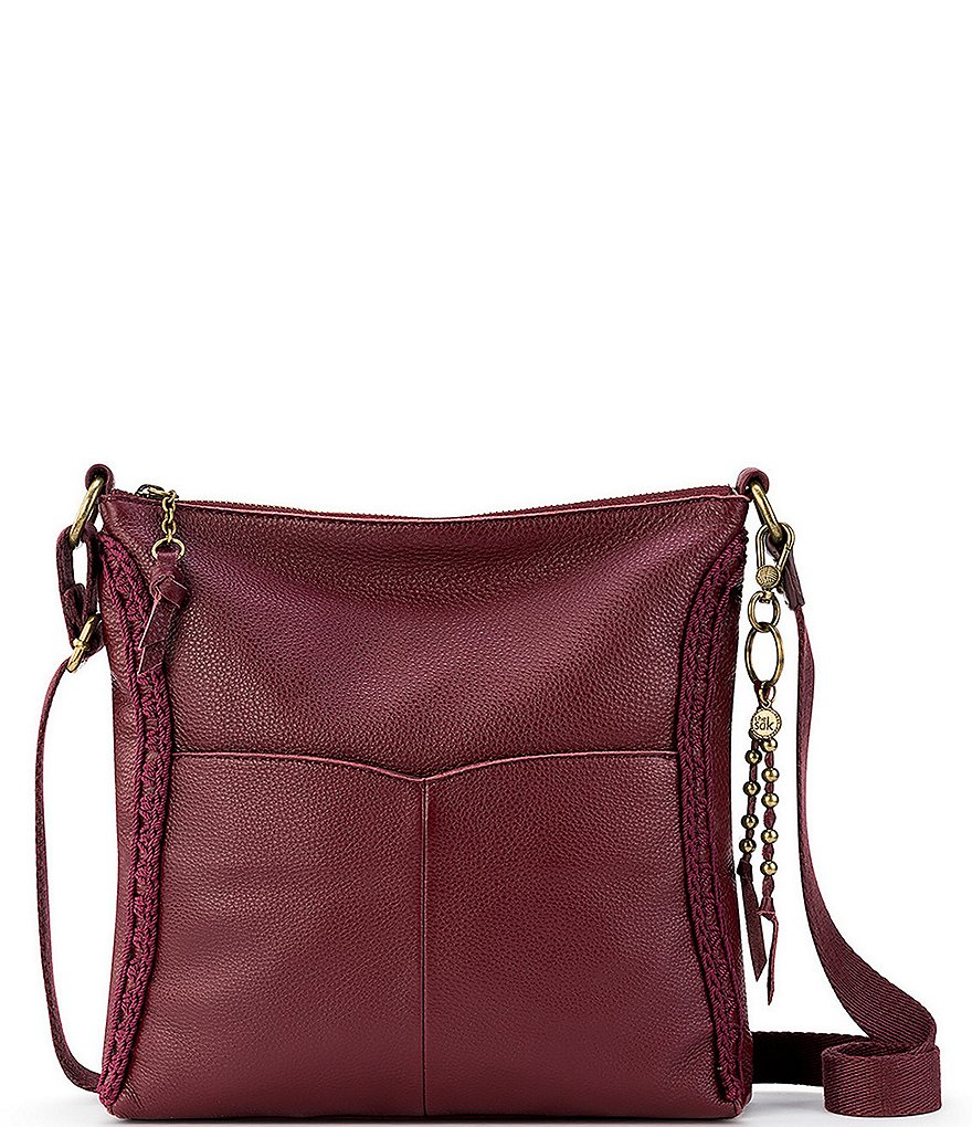 The Sak Lucia Leather Hand-Crochet Crossbody Bag