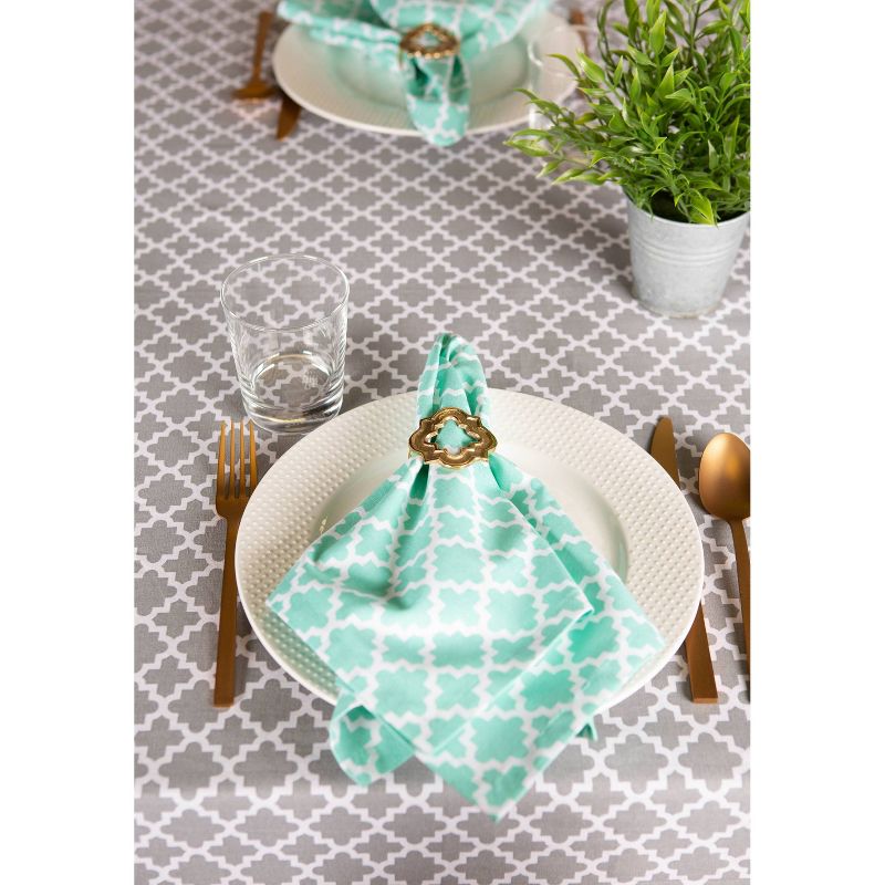 54"x79" Rectangle PVC Water Oil Resistant Plaid Pattern Tablecloths Teal - PiccoCasa