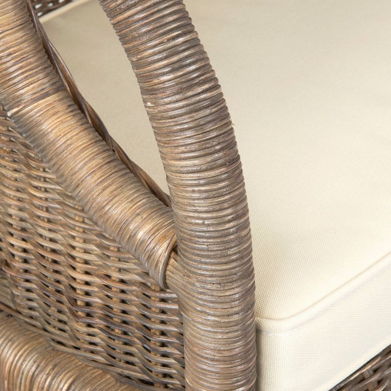 Hollis Rattan Counter Height Barstool Gray - East At Main