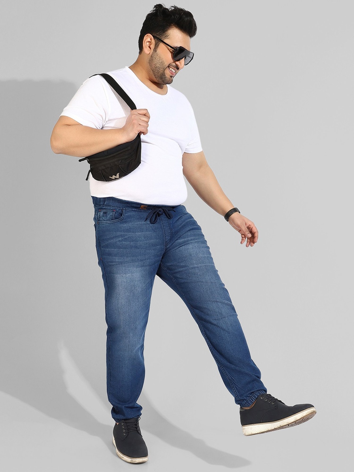 Instafab Plus Blue Regular fit Plus Size Jeans