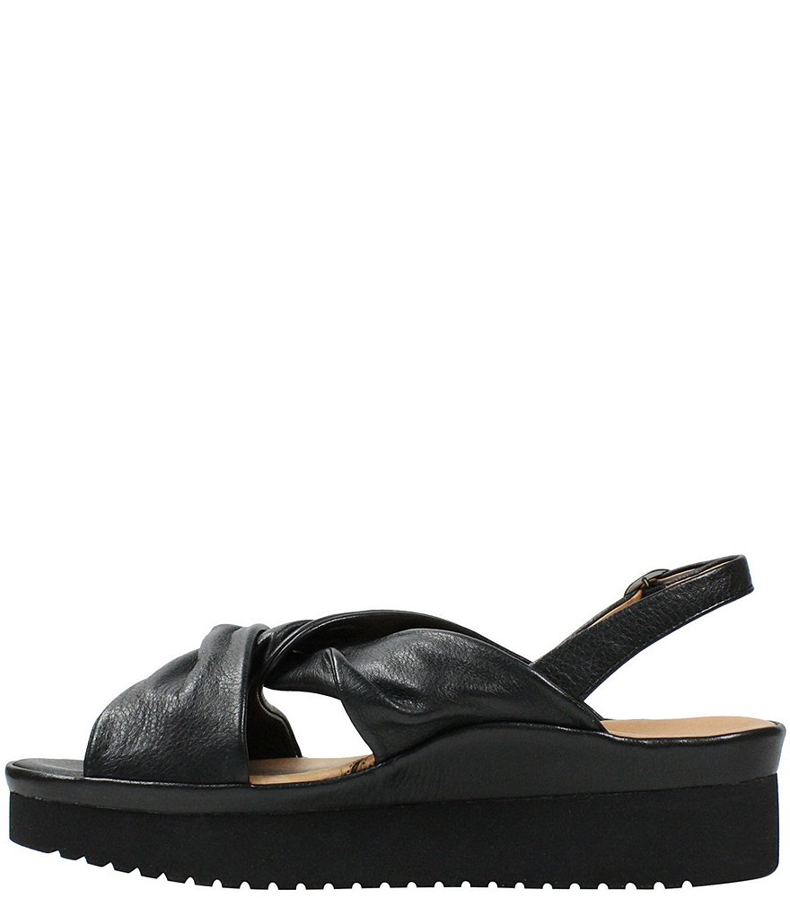 L'Amour Des Pieds Amiens Leather Twist Knot Sandals