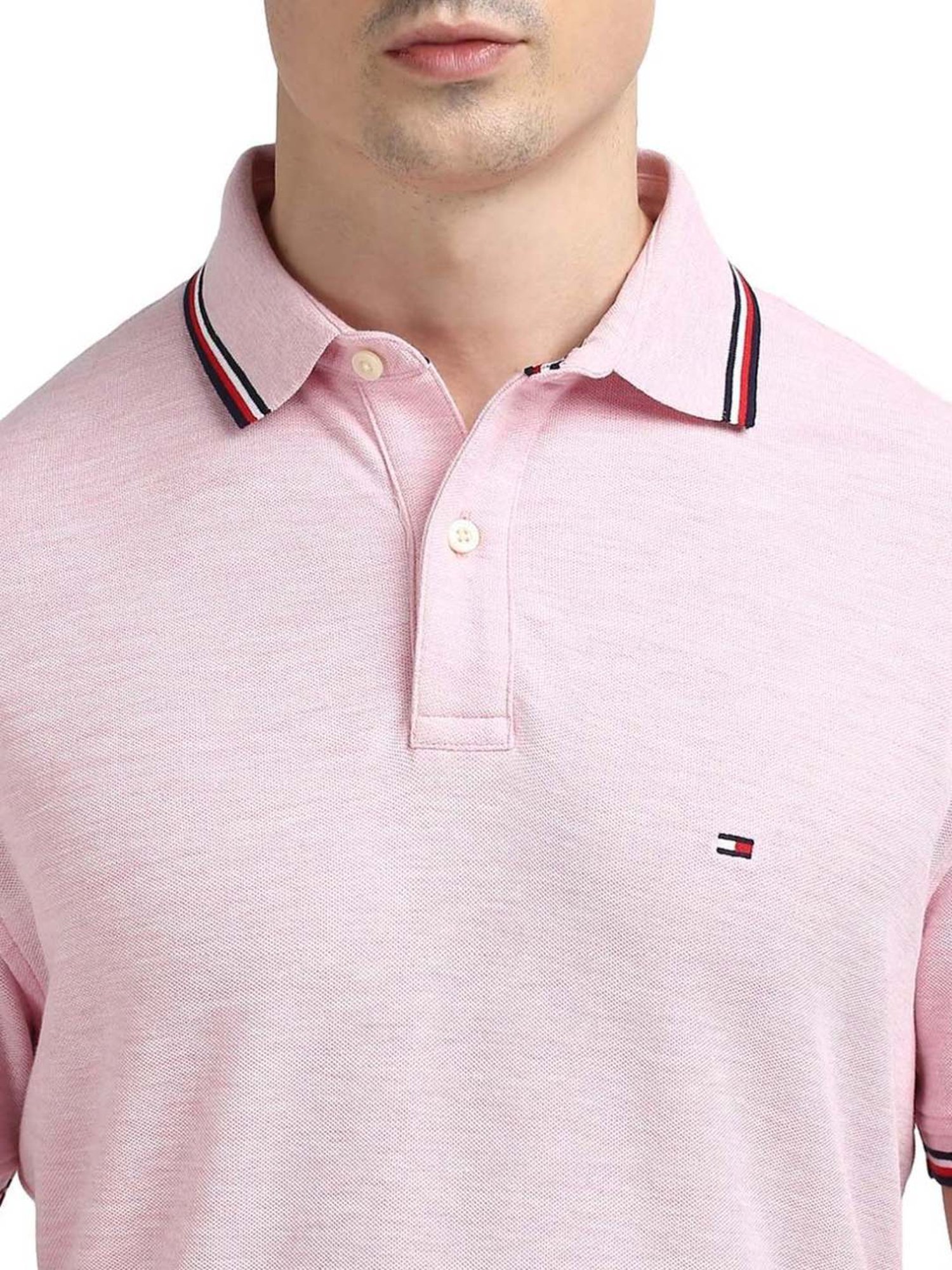 Tommy Hilfiger Pink Regular Fit Polo T-Shirt