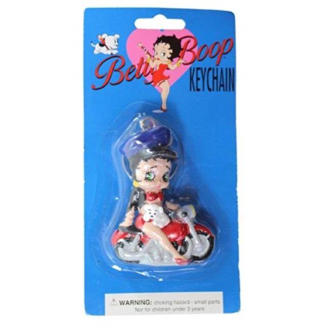 betty boop/biker betty 3d keychain