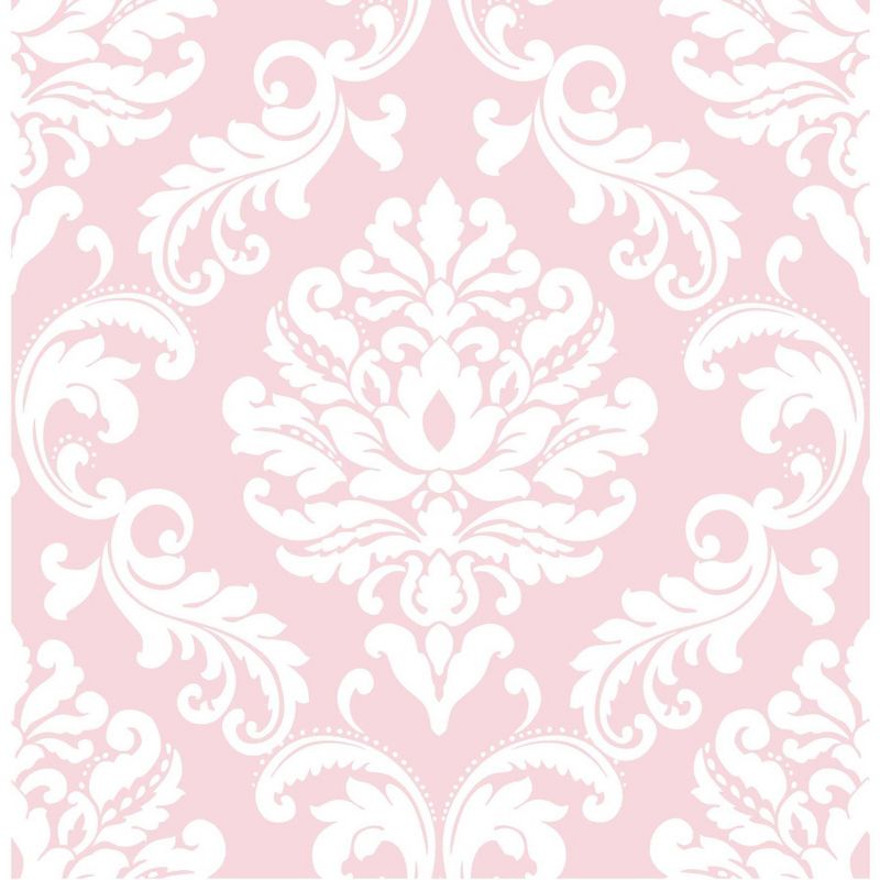 NuWallpaper Ariel Peel & Stick Wallpaper Pink