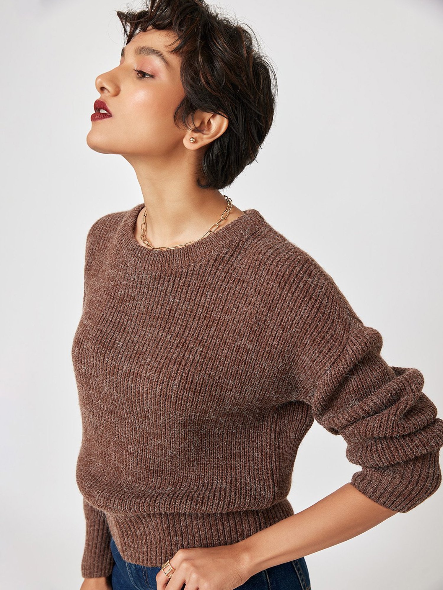 The Label Life Brown Sweater