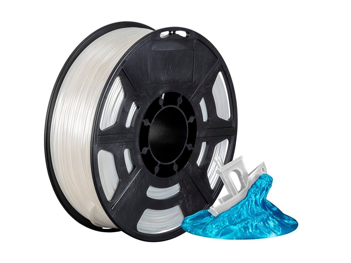 Monoprice Hi-Gloss 3D Printer Filament PLA 1.75mm - 1kg/spool - Natural, Works With All PLA Compatible 3D Printers