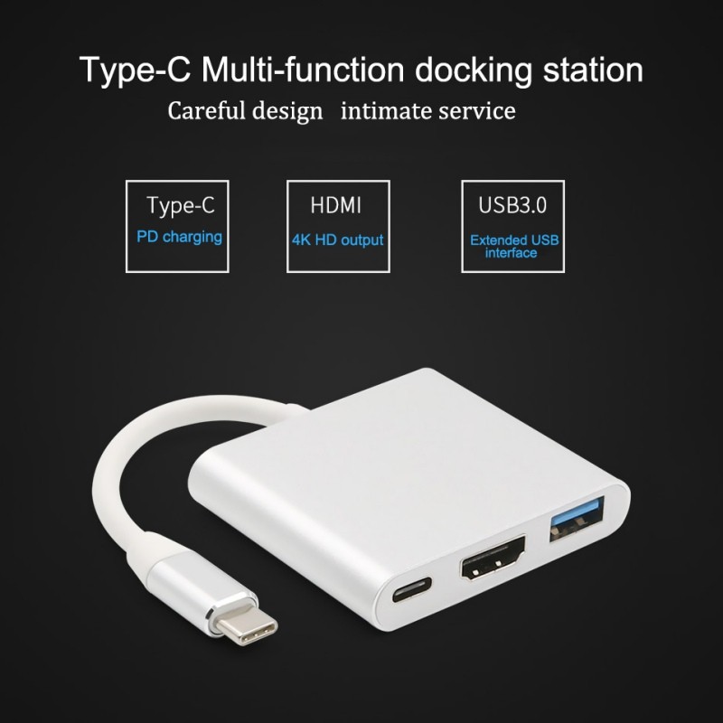 Ochine 4K Type-C To HDMI HD Device Adapter Converter Cables and USB3.0 Usb-C Devices To HD TV