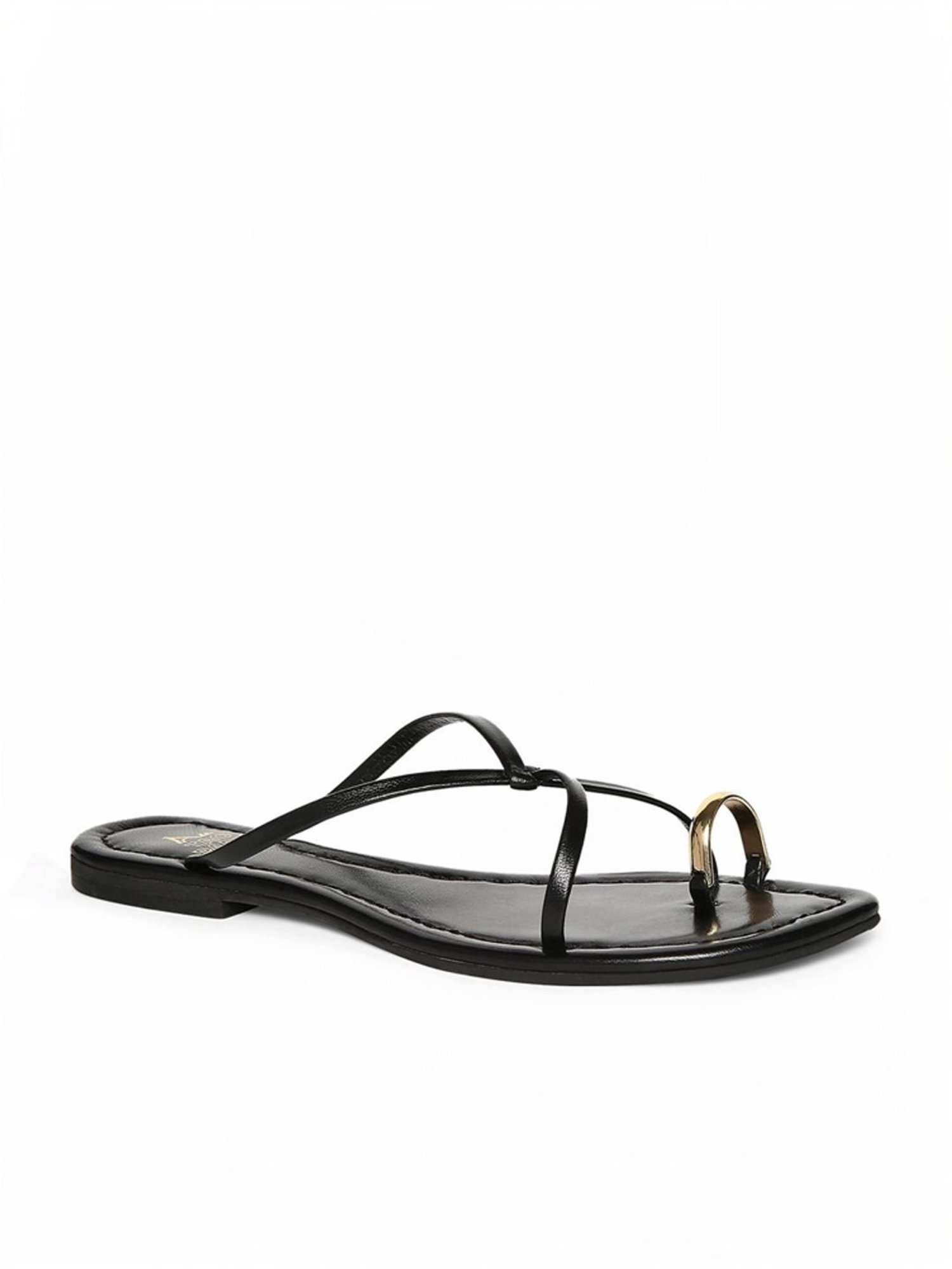 Tao Paris Women's Rihana Black Toe Ring Sandals
