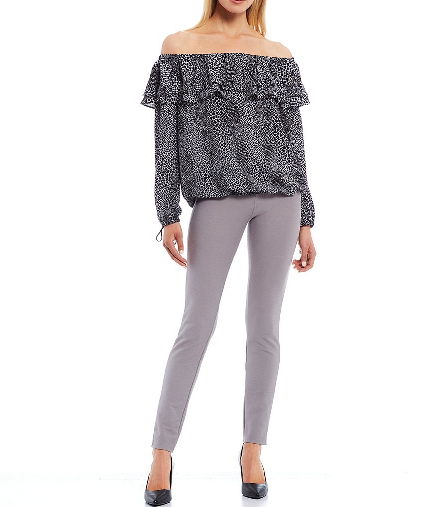 MICHAEL Michael Kors Stretch Knit Twill Leggings