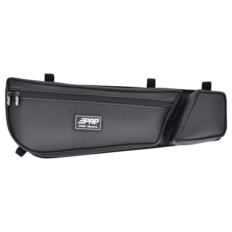 PRP Seats E60-210 Durable Fabric Can Am Maverick X3 ATV Padded Stock Door Bag Storage with Zippered Pocket, Black (Pair)