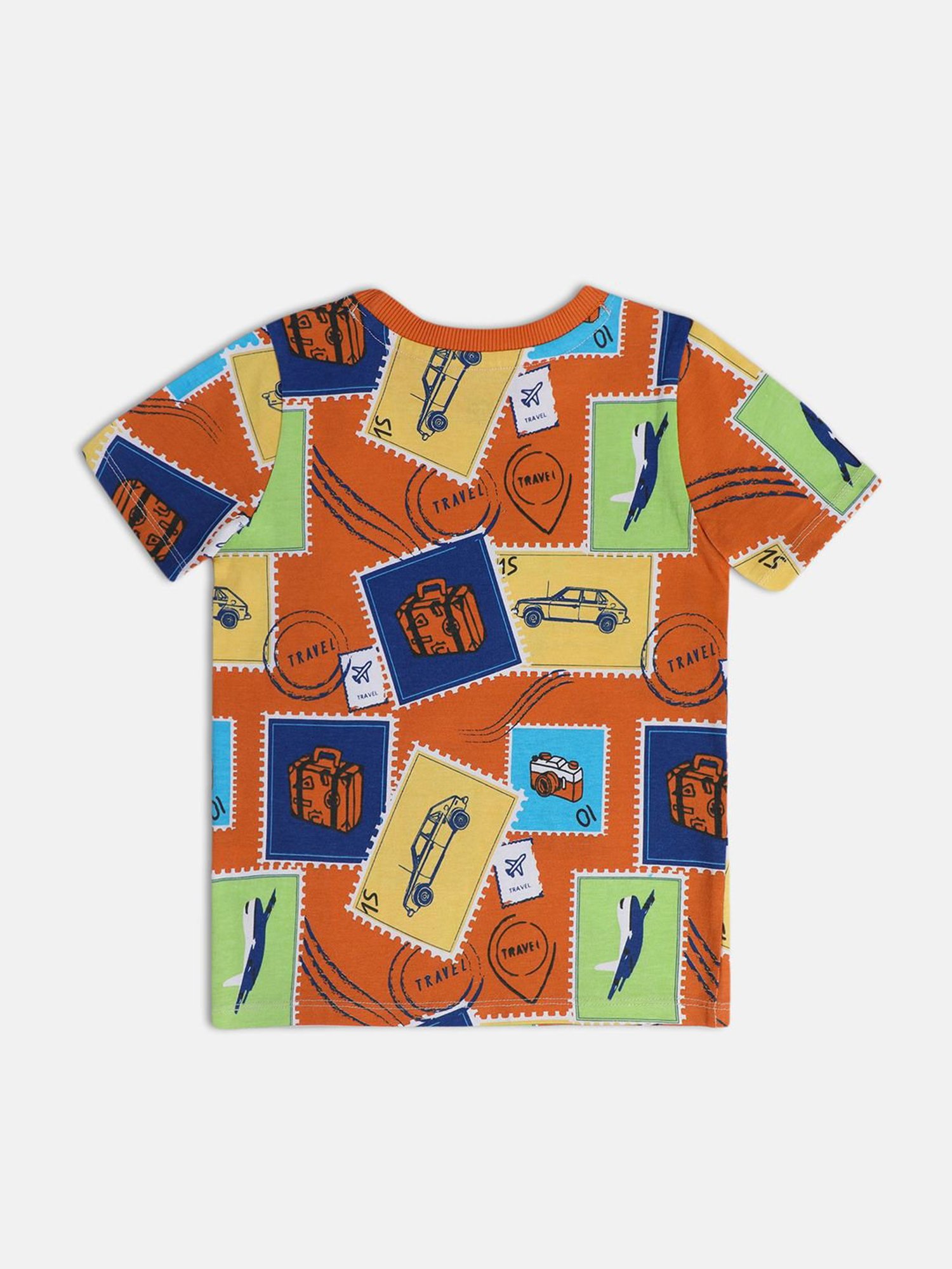 MINIKLUB Kids Brown Printed T-Shirt