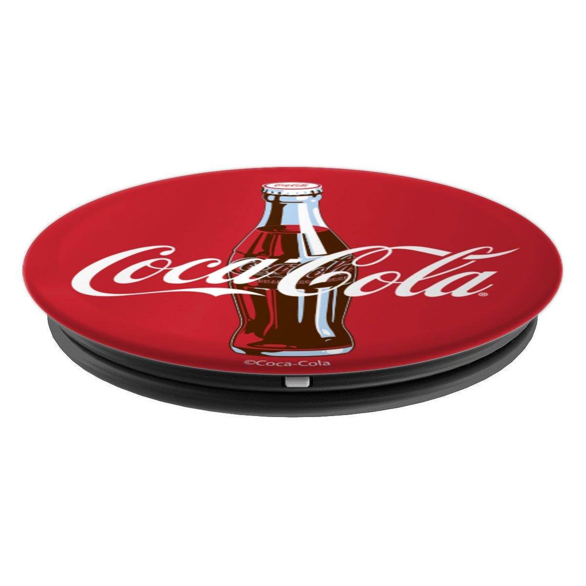 Coca-Cola Red Circle Retro Bottle Logo - PopSockets Grip and Stand for Phones and Tablets