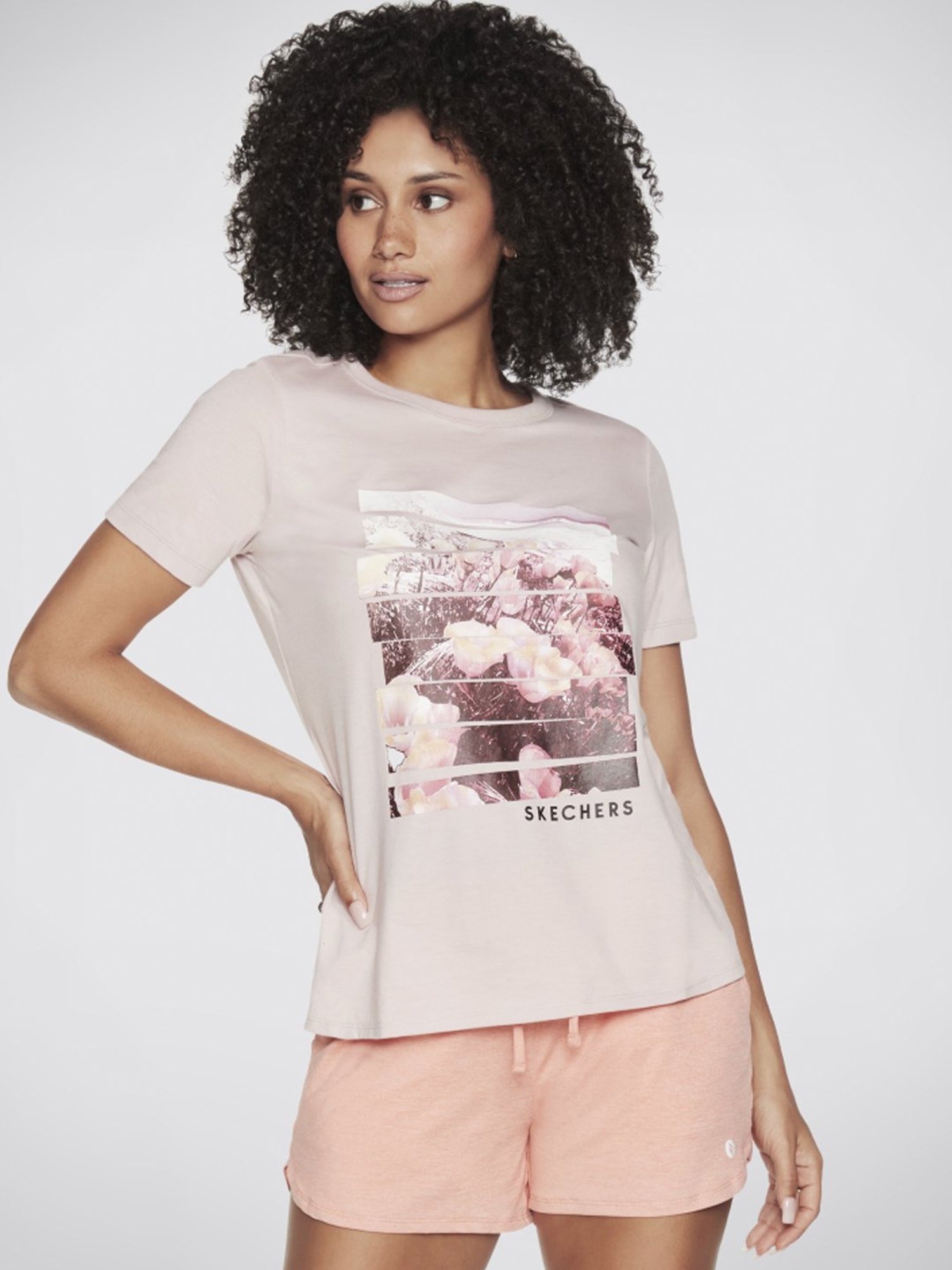 Skechers Pink Graphic Print T-shirt