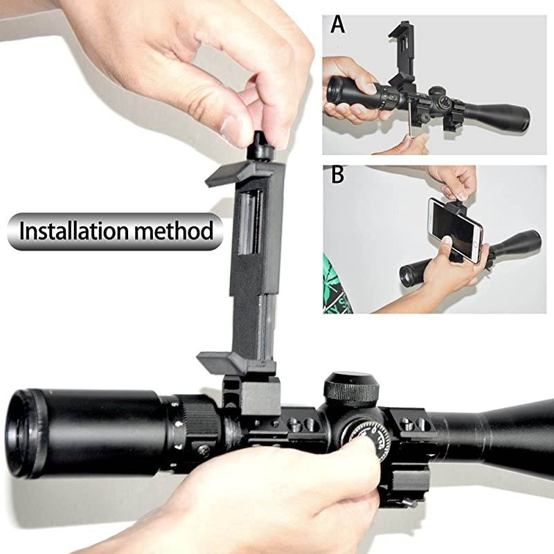 1 254mm Rifle Scope Adapter RingMount for Cellphone Mount Holder to Capture Image and Video When You are Hunting
