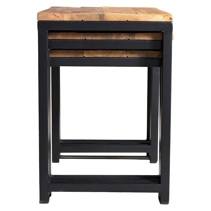 Set of 3 Glam Mirrored Accent Tables Gold - Olivia & May