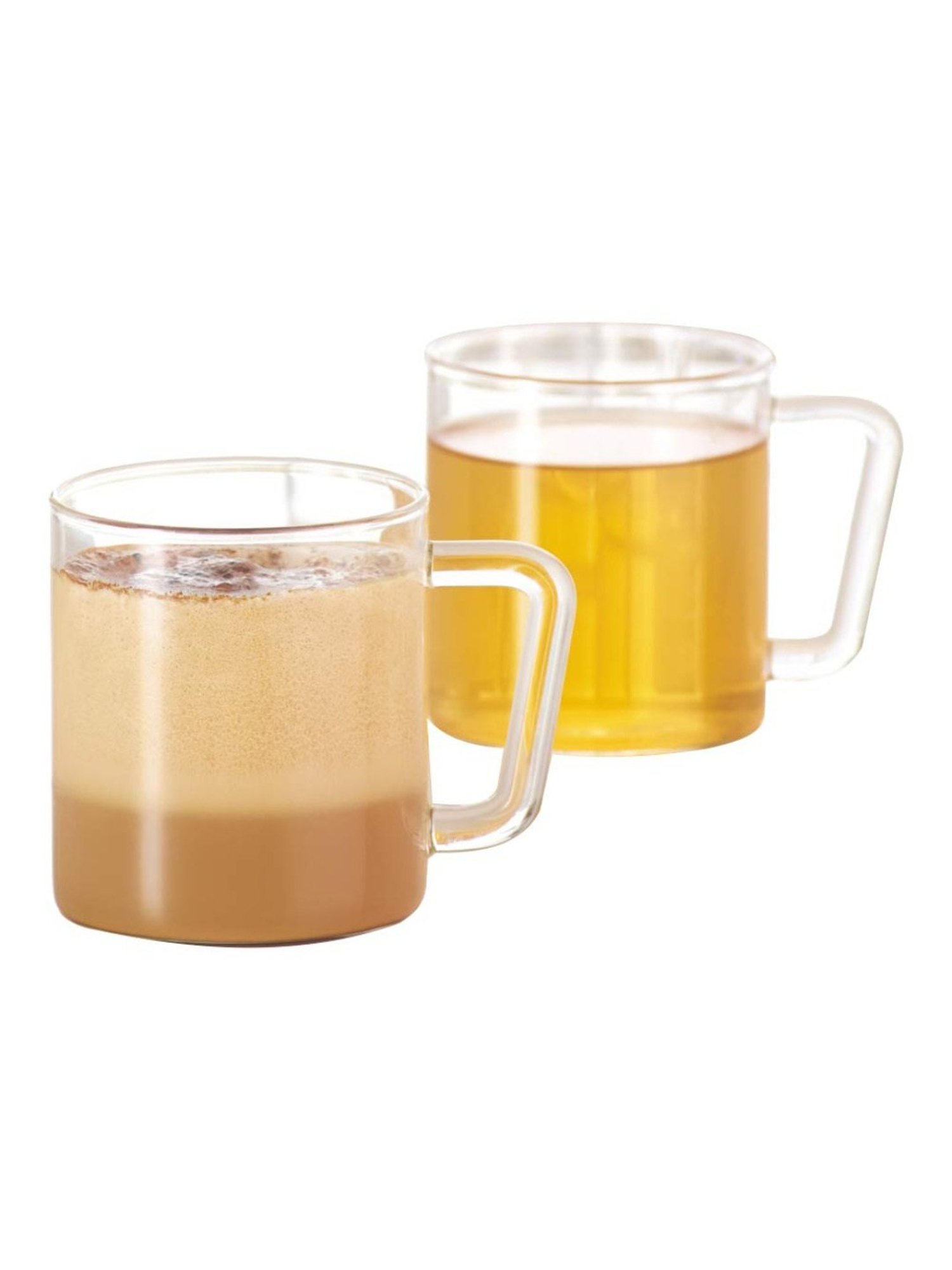Borosil Transparent Glass Tea & Coffee Mug - Set of 4 (305 ml)
