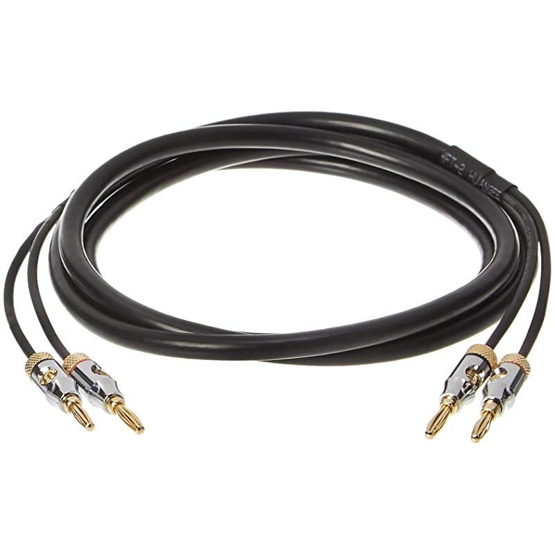 Speaker Cable with GoldPlated Banana Tips CL2 999 Oxygen Free 6Foot