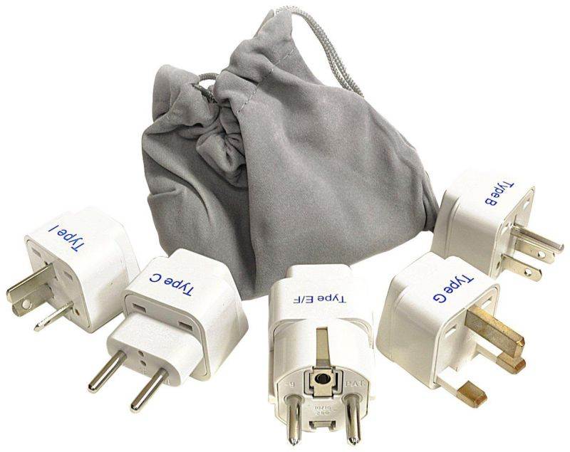 Ceptics GP-5PK International Travel Worldwide Plug Adapter Set