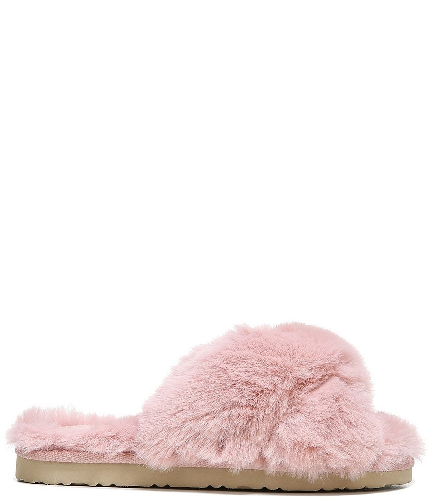 Sam Edelman Jeane Faux Fur Criss Cross Slippers