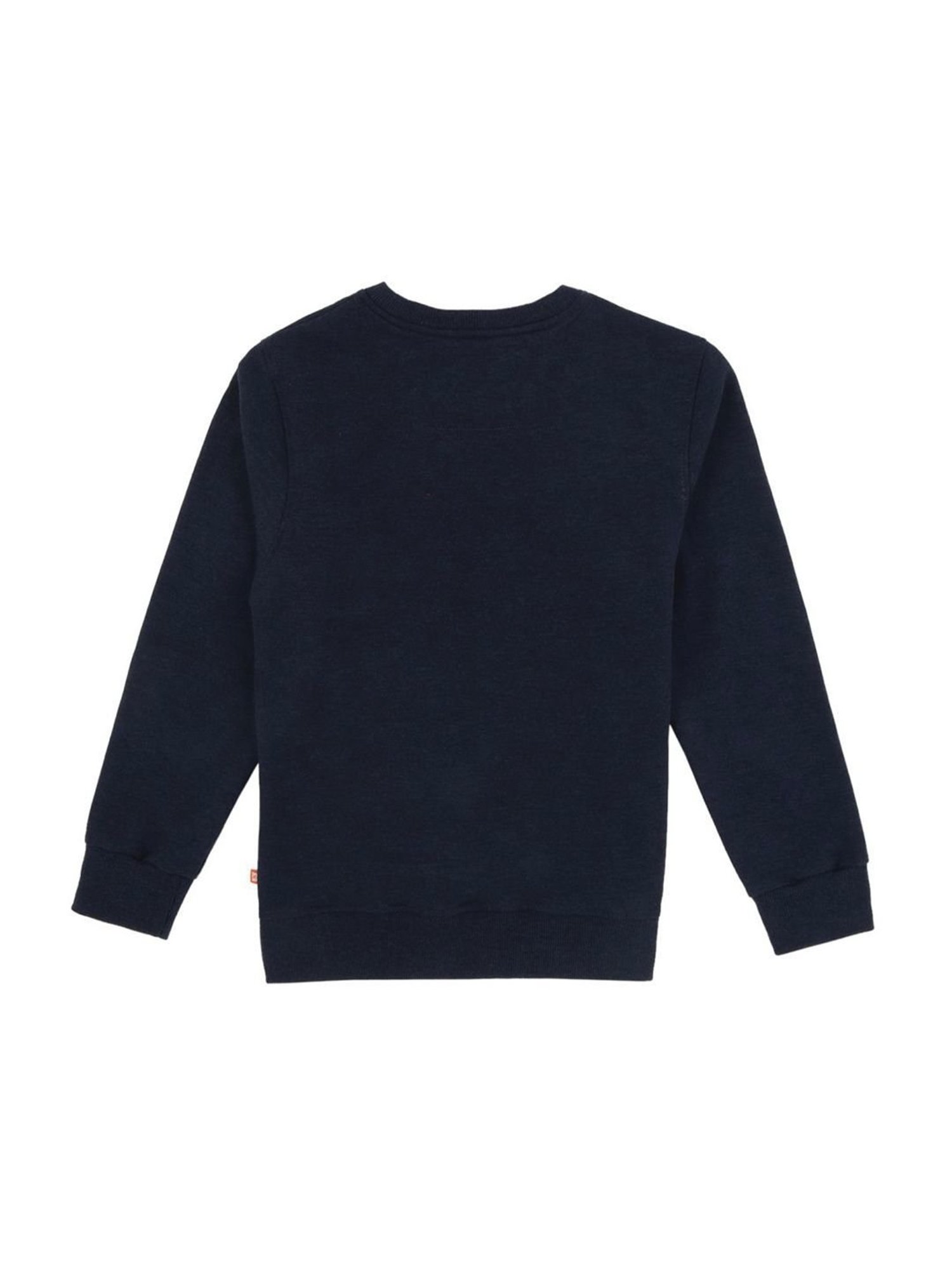 Proteens Kids Navy Cotton Printed Full Sleeves Sweatshirt