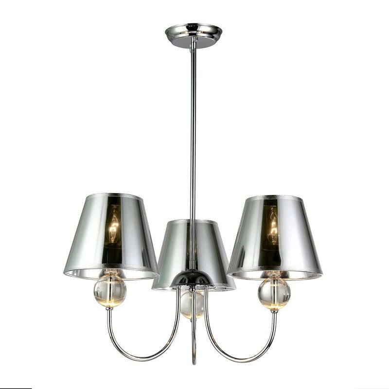 22" x 24" x 29" Leto Chrome Chandelier Silver - Warehouse of Tiffany