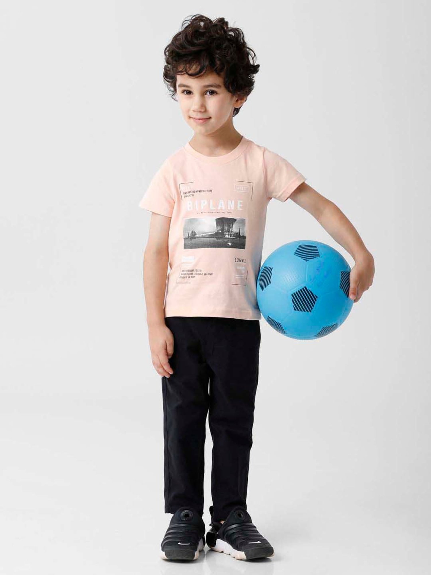 Kate & Oscar Kids Pink Cotton Printed T-Shirt