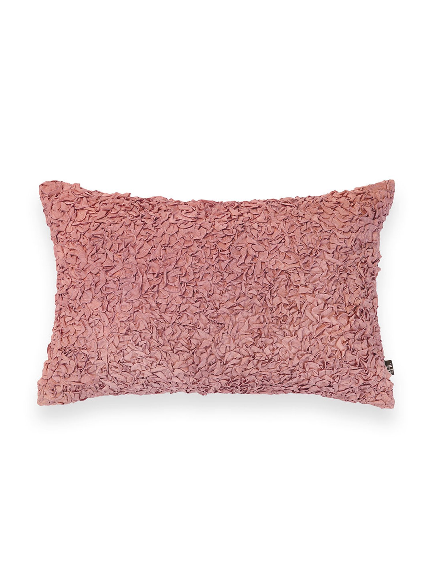 Pure Home and Living Pink Poly Dupion Textured Cushion Cover