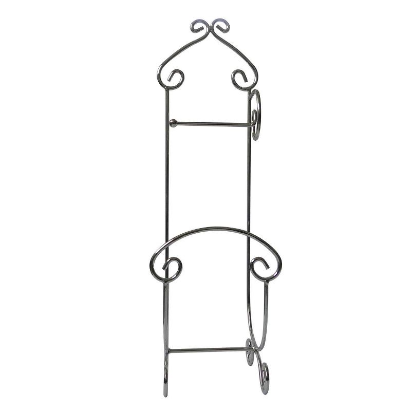 Freestanding Toilet Tissue Paper Holder Light Silver - Elegant Home Fashions